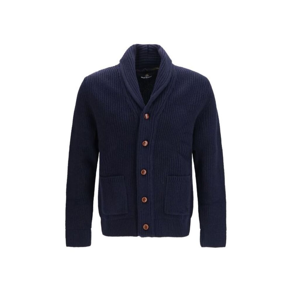Barbour Blue Wool Oves Aries Men's Cardigan